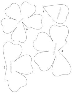 four leaf clover cut out to make the shamrocks for st patrick's day