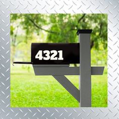 a mailbox with the number 324 on it