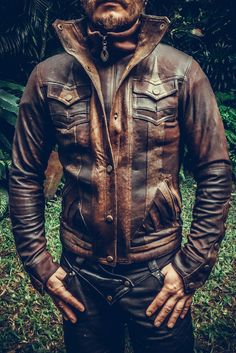 Alloy leather jacket #jacket #leather #leather-jacket #mens Burning Men, Rainbow Serpent, Gentlemen Wear, Mens Fashion Rugged, Rugged Style, Men's Leather Jacket, Mens Cuts, Mad Max, Burning Man