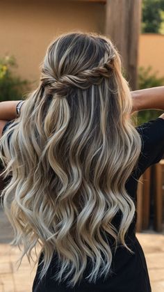 Summer Hairstyles Galore: 15 Easy & Cute Looks for Every Hair Length! - Cheerful Talks Simple Homecoming Hair Down, Hoco Hair Simple, Simple Hoco Hairstyles, Hairstyle Change, Easy Homecoming Hairstyles, Senior Hoco, Fun Hairstyles