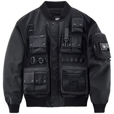 Tactical Vest Fashion, Techwear Men, Techwear Jacket, Male Tops, Streetwear Jackets, Streetwear Male, Pilot Jacket, Tactical Jacket, Coat Pocket