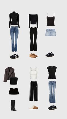 Blue Flower Wallpaper, College Fits, Cozy Fits, Basic Outfits, School Outfits, Fitness Inspo, Teen Fashion