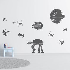 the star wars wall decals are perfect for any child's room