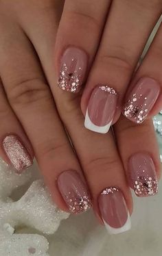 Nail Design Glitter, Bright Nail Designs, Silver Nail Designs, Glitter Nails Acrylic, Nagellack Trends, Valentine Nails, Shiny Nails, Spring Nail Art, Nail Designs Glitter