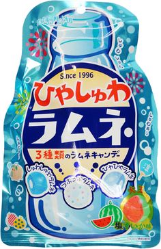 a bag of bubble gum with japanese writing on it