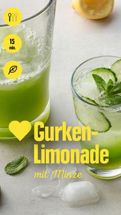 Zutatenliste: 

Bio-Gurke
Zitrone, unbehandelt
Limette, unbehandelt
Minze
Agavendicksaft
Mineralwasser, classic
Eiswürfel Shakes Drinks, Halal Recipes, Vegan Kitchen, Green Power, Vegan Cooking, Freezer Meals, Kids Meals, Vegan Recipes, Food And Drink