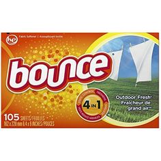 bounce outdoor fresh laundry deterant, 40 loads / carton - 4 in 1