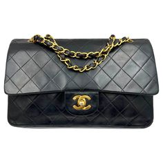 Chanel Vintage Classic Timeless Double Flap Lambskin 10″ Shoulder Bag *261xxxx * Made in France *Comes with the control number card and dustbag *24k Gold Plated Hardware -Approximately 10″ x 5.5″ x 2.5″ -Strap is approximately 16.5″ Single drop/ 9.5″ Double drop. -The current retail price is $10,200 + tax. -In a good vintage condition. The bottom part of the back has wrinkles. The color of the hardware is fainting off . Dream Bag, Structured Shoulder, 2025 Vision, Chanel Vintage, Vintage Chanel, Coco Chanel, Timeless Classic, Fashion Handbags, Made In France