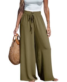 in stock Summer Lovin, Summer Women, Leg Pants, Wide Leg Pants, High Waist, Wide Leg, Buy Online, Pants, Green