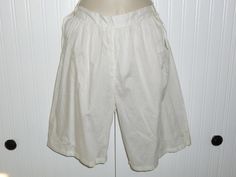 "FABULOUS Find from my trip to Prague, Czech Republic! I found this in a cute little antique shop along with many more textiles to be listed over the next few weeks. Wonderful pair of hand made drawn lace pantaloon~bloomers circa late 1800s-early 1900s. Vintage white cotton pantaloons with cotton thread wrapped buttons on each hip. This is in excellent wearable~displayable condition. It is in amazing antique condition for its age. The photos just do not capture the true charm of this lovely gem. Vintage Lace Trim Bottoms For Summer, Vintage Bottoms With Lace Trim For Summer, White Cotton Cottagecore Bottoms, Summer Daywear Pants With Lace Trim, Lace Bloomers, Lace Drawing, Frou Frou, Prague Czech Republic, Prague Czech