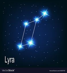 the lyra star in the night sky