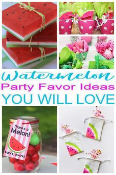 watermelon party favors and decorations