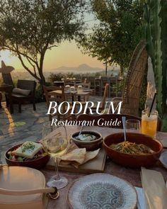 restaurant in Bodrum with view over the ocean and mountains Honeymoon Hotels, Around The World In 80 Days, Sailing Trips, Restaurant Guide