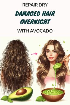 Dry, brittle hair looking lifeless and dull? Have your locks suffered from too many rounds of heat styling or chemical processing? As tempting as it sounds, you don’t need a fancy salon treatment to revive your strands. The key to transforming lackluster locks overnight lies in your kitchen – with the amazing avocado! Avocado Hair Mask Recipe, Fancy Salon, Hair Overnight, Avocado Mask, Hair Mask Recipe, Deep Conditioning Hair Mask, Avocado Hair Mask, Avocado Hair, Conditioning Hair Mask