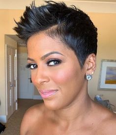 Edgy Short Haircuts, Tamron Hall, Punk Chic, New Short Hairstyles, Edgy Short Hair, Haircut Hairstyle, Edgy Hair