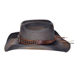 Stampede Men's Canvas cowboy hat | El Toro | rolled brim | black | leather band Mens Cowboy Hats, Cowboy Hat, Time Out, Leather Band, Elastic Band, Cowboy Hats, Cowboy, Black Leather, Crown