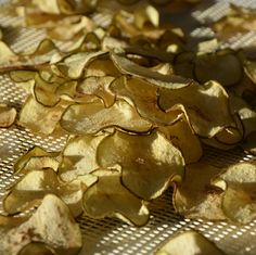 potato chips on a baking sheet ready to be cooked in the oven or put into an oven