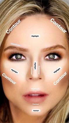 Beginners: How To Contour Like A Pro In 5 Easy Steps Makeup Contouring, Face Contouring Makeup, Maquillage Yeux Cut Crease, How To Contour, Contour Makeup Tutorial, Makeup Tip, Makeup Artist Tips, Eye Makeup Steps