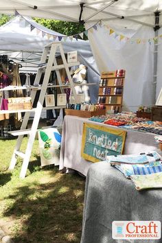 an outdoor market with many items for sale