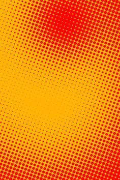 an abstract red and yellow background with halftone dots