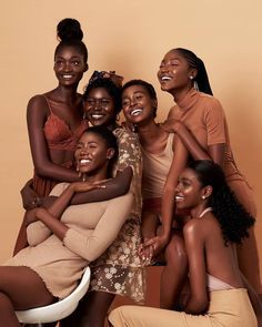 several women are posing for a photo together