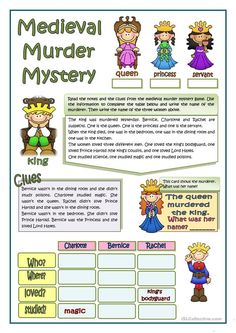 Worksheets For Middle School, Past Simple Tense, Middle Ages History, Esl Reading, Past Simple, Mystery Games, Icebreakers, Homeschool History