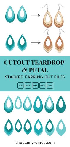 the cutout tear drop earrings and how to use them