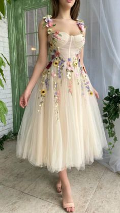 Midi Prom Dress, Wedding Dresses With Flowers, Wedding Flower Girl Dresses, Lace Party Dresses, Prom Dresses Modest