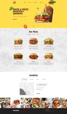 an image of a restaurant website design