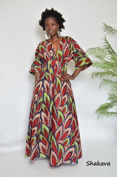 Joli Fire print maxi dress flare maxi dress African clothing African fashion PRODUCT SPECIFICATIONS: All clothes are tailored and handmade with love and attention to details. Dress design - Open front bodice, flared skirt Separate sash/belt Material - 100% cotton SIZE CHART Sizes XXS to 3XL (please see detailed size chart in photos). Can be made-to-measure; please leave your measurements in the personalization box ADDITIONAL INFORMATION New and unworn: Yes Handmade in Kenya: Yes Multicolor Abstract Print V-neck Maxi Dress, Flowy Multicolor Floor-length Maxi Dress, Patterned V-neck Maxi Dress With Vibrant Print, Party Multicolor Print Maxi Dress, Flowy Patterned Printed Maxi Dress, Flowy Patterned Maxi Dress, Patterned Flowy Printed Maxi Dress, Bohemian Red A-line Maxi Dress, Bohemian Maxi Dress With Vibrant Print For Party