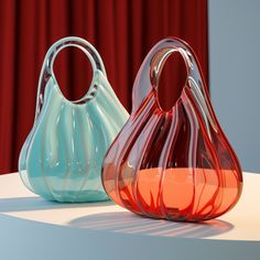 Glass Handbags, Glass Bag, Jess Mariano, Devil Wears Prada, Unique Purses, Glass Furniture, Year 3, Coloured Glass, January 2024