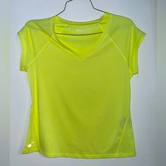 Ideology Neon Yellow Large A Neck Shirt Nwt. No Defects. Never Worn Neon Yellow, Neck Shirt, Top Blouse, Neon, Womens Tops, Yellow, Green, Women Shopping, Color