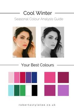 Cool Winter Personal Color, Cool Winter Skin Tone Outfits, Cool And Brilliant Color Palette, Colours For Winter Skin Tone, Best Colors For Winter Skin Tone, Cool Winter Best Colors, Cool Winter Pallete Outfits, Blush For Winter Skin Tone, Cool Winter Colour Palette Outfits