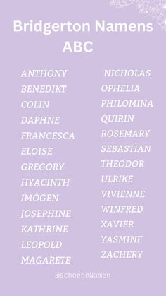 the names of brides and grooms in different font styles on a purple background