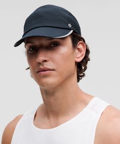 Short Jogs, Five Mile Sprints, Or Full-On Marathons-Whatever Distance Youre Running, This Lightweight Hat Provides Shade And Comfortable Ventilation. Designed For Running. Adjustable Back Closure For A Custom Fit. Lightweight Brim Is Curved For Optimal Shade And Comfort. Reflective Details. | Fast and Free Running Hat WovenAir Running Hats, Marathons, Free Running, Custom Fit, Bleu Marine, Jogging, Blue Color, Running, Pet