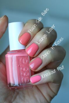 Essie Spring 2016 - Lounge Lover Comparisons | Essie Envy Essie Pink Shades, Essie Nail Polish Pink, Essie Summer Colors, Essie Sheer Pink Nail Polish, Essie Nail Polish Light Pink, Spring Nail Polish Colors, Manicure Gel, Essie Nail Colors