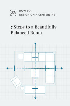 the 7 steps to a beautifully balanced room info graphic design on a centerline poster