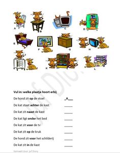 a worksheet with pictures and words for children to learn how to read them