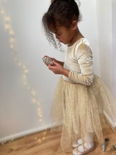 Long Sleeve Princess Dress For Celebration, Elegant Princess Dress For Christmas Baptism, Princess Style Cream Baptism Dress For Party, Cream Long Sleeve Princess Dress For Party, Gold Princess Tutu Dress For Baptism, Cream Princess-style Baptism Dress, Gold Long Sleeve Dress For Dress-up, Elegant Dresses For Baptism And Christmas, Elegant Christmas Baptism Dress