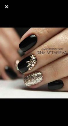 New Years Nail Designs, Shellac Nails, Ideas Nails, New Year's Nails, Dipped Nails