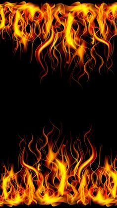 an abstract fire frame on a black background