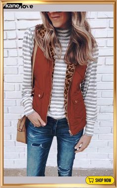 Fashion Casual Reversible Waistcoat Casual Winter Vest Outerwear, Casual Winter Vest, Spring Outerwear Vest For Layering, Spring Layering Vest Outerwear, Fall Vest With Pockets, Trendy Fall Vest Outerwear, Casual Brown Vest For Fall, Casual Fall Vest With Pockets, Casual Spring Vest Outerwear