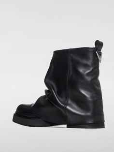 Flat Ankle Boots THE ATTICO Woman color Black Attico Cargo Pants, Attico Boots, Attico Bag, The Attico Heels, The Attico Pants, Black Flat Ankle Boots, Ysl Lip, Cult Gaia Bag, Tory Burch Dress