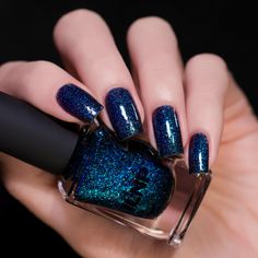 Teal Nail Polish, Jelly Nail Polish, Jelly Nail, Teal Nails, Picture Polish, Jelly Nails, Cat Nails, Metallic Blue