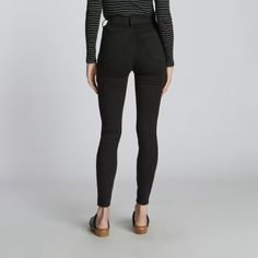 The Way-High® Skinny Jean Black – Everlane Stretch Mid-rise Cotton Jeggings, Versatile Stretch Cotton Jeans, Everyday Elastane Jeans, Modern Stretch Cotton Bottoms, Fitted Cotton Jeggings For Everyday Wear, Everyday Stretch Cotton Jeggings, Everyday Cotton Stretch Jeggings, Stretch Cotton Jeggings For Fall, Everyday Straight Leg Cotton Jeggings