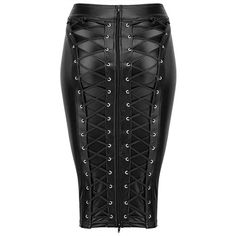 Womens Knee Length Wet Look Plus Size Black PU Leather Skirt 2023 Back Lace Up Zipper Bandage Bodycon Faux Leather Skirts Ladies Lace Up Leather Skirt, Pu Leather Skirt, Bodycon Midi Skirt, Look Plus Size, Party Kleidung, Leather Decor, Black Leather Skirts, Leather Pencil Skirt, Black Pencil Skirt