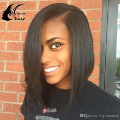 7a Brazilian Hair Side Part Wig Bob Glueless Human Hair Wigs Unprocessed Human Hair Short Bob Wigs For Black Women Remy Hair Lace Wigs Curly Wigs Uk From Virginhairwig, $77.19| Dhgate.Com Short Bob Cut, Hair Wigs For Black Women, Brazilian Straight Hair, Bob Haircut For Fine Hair, Boring Hair, Hair Lace