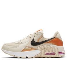 (WMNS) Nike Air Max Excee 'Creamwhite Orange' CD5432-107 (SNKR/Low Top/Women's) Air Max Excee, Nike Air Max Excee, Stylish Sneakers, Low Top, Perfect Pair, Air Max, Nike Air Max, Nike Air, Womens Tops