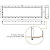 an image of a drawing of a floor plan for a house with measurements and details