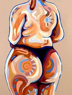 Body Positivity Art, Art Inspiration Painting, Painting Art Projects, Diy Art Painting, Funky Art, Canvas Art Painting, Glossy Paper, Art Drawings Sketches